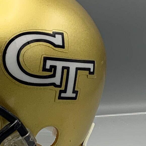 Vtg NCAA Mini Riddell GT Football Helmet Georgia Tech Yellow Jackets Bobby Dodd - Picture 12 of 15